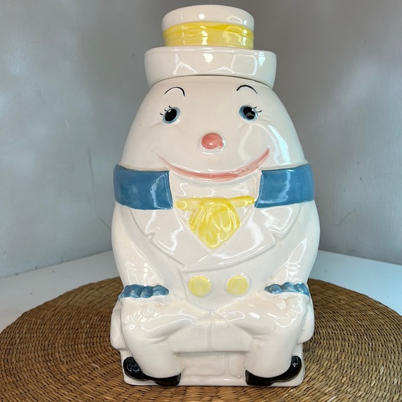 Vintage Rare Hand Painted Metlox Humpty Dumpty Collector Cookie Jar - Picture 1 of 14